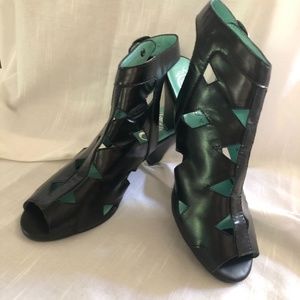 Jeffrey Campbell "Attic" Black Gladiator Heels